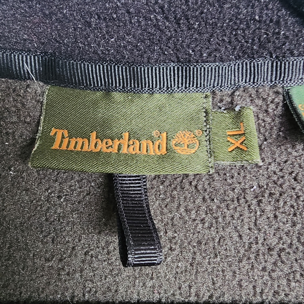 Timberland Size XL Polartec Fleece Vest Full Zip w/ Pockets Dark Forest Green - Picture 2 of 12